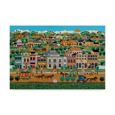 Anthony Kleem 'My Home Town' Canvas Art,12x19